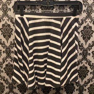 Striped Black and White Skirt